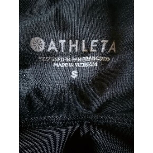 Athleta Track Tux Tight Womens Size Small Black/White Stripe - Picture 7 of 11